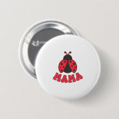 Mama Ladybug First Birthday Girl Family Matching P Button (Vorne & Hinten)