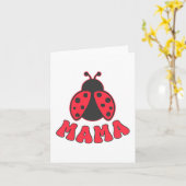 Mama Ladybug First Birthday Girl Family Matching P Karte (Gelbe Blume)