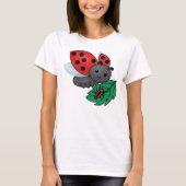 Mama Ladybug mit Larven T-Shirt (Vorderseite)