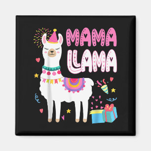 Mama Lama Mutter des Geburtstagslama Geburtstag Magnet