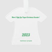 Mama Las Vegas Ugly Weihnachtsschmuck Ornament (Rückseite)