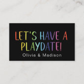 Mama Lasst uns einen farbenfrohen Calling Cards ha Visitenkarte (Vorderseite)