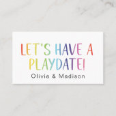 Mama Lasst uns einen farbenfrohen Calling Cards ha Visitenkarte (Vorderseite)