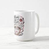 Mama läuft auf Liebe Kaffeetasse (VorderseiteRechts)