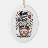 Mama läuft auf Liebe Keramik Ornament (Rechts)