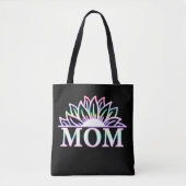 Mama Leben Momlife Blumenmutter Tag Tasche (Vorderseite)