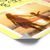 Mama Leben Mutter Tag Gelbes Foto Poster (Ecke)