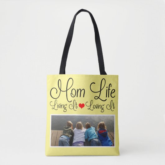 Mama Leben Mutter Tag Gelbes Foto Tasche (Vorderseite)