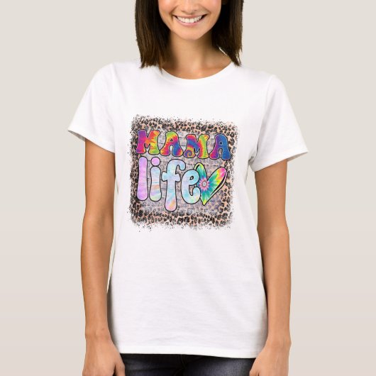 Mama Leben - Muttertag T-Shirt (Vorderseite)