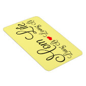 Mama Leben Muttertaggelb Magnet (Rechte Seite)