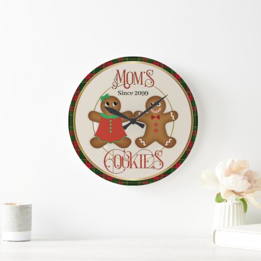 Mama-Lebkuchen Große Wanduhr (Zuhause)