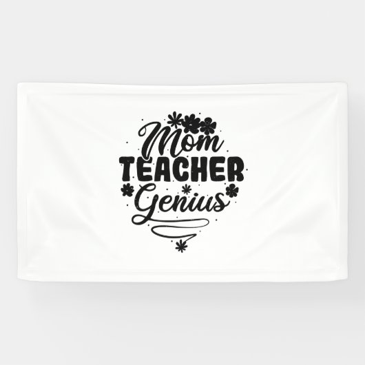 Mama Lehrerin Genius Banner (Horizontal)