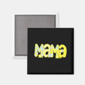 Mama Lemon Daisy Sommer Vibes Magnet (Vorderseite/Rückseite)