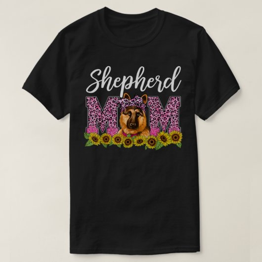 Mama Leopard Best German Shephard T-Shirt (Design vorne)