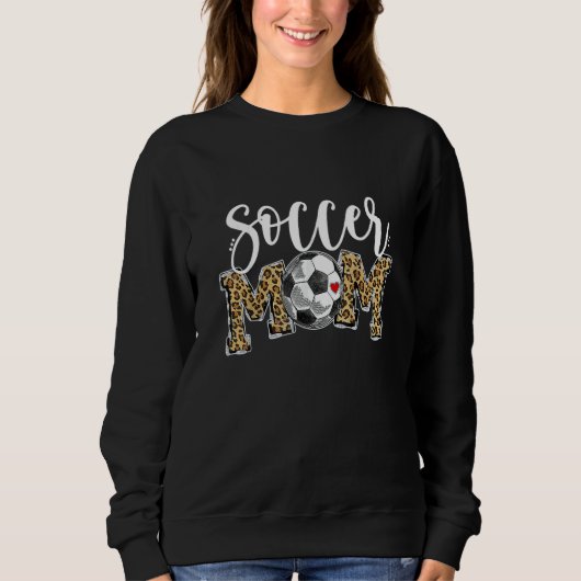Mama Leopard Fußball Mama Muttertag 2022 Sweatshirt (Vorderseite)
