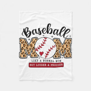 Mama Leopard Loud & Proud Baseball Mama Mama M Fleecedecke