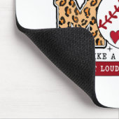 Mama Leopard Loud & Proud Baseball Mama Mama M Mousepad (Ecke)