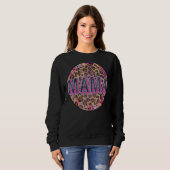 Mama Leopard Print Mama Jungs Mädchen Cool Mütter Sweatshirt (Vorne ganz)