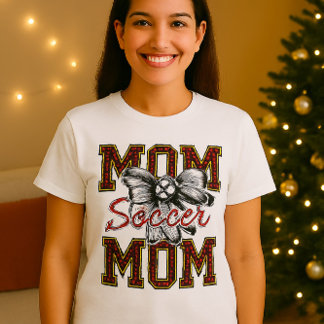 Mama Leopard Print T - Shirt mit Bow & Floral