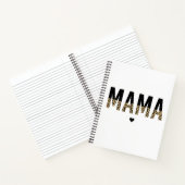 Mama Leopard Print Typografy Mama Geschenke Notizblock (Innenseite)