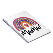Mama Leopard Rainbow Notizblock (Rechte Seite)