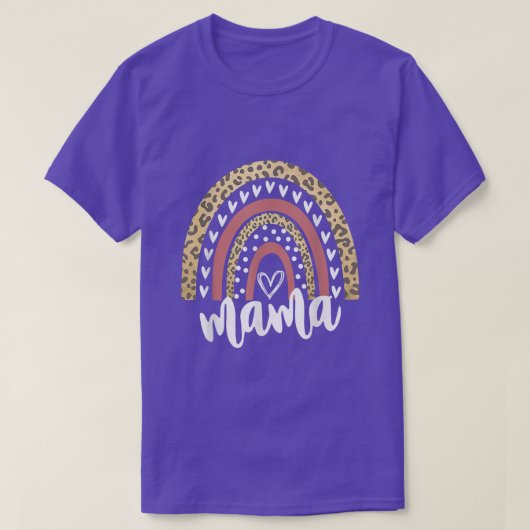 Mama Leopard Rainbow  T-Shirt (Design vorne)
