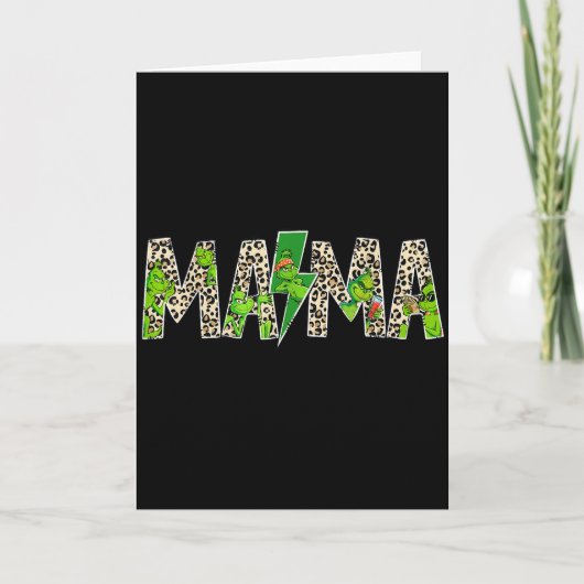 Mama Leopard Retro Mama Tagesmutter Oma Muttertag Karte (Vorderseite)