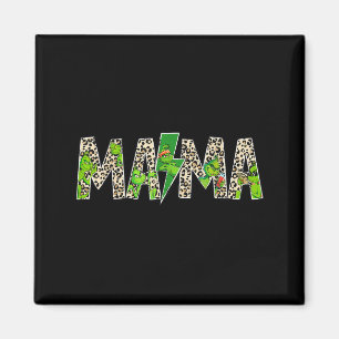 Mama Leopard Retro Mama Tagesmutter Oma Muttertag  Magnet
