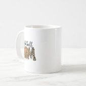 Mama Leopard Spaß Sportspieler Muttertag Kaffeetasse (Vorderseite Links)