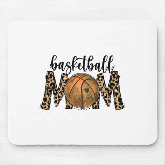 Mama Leopard Spaß Sportspieler Muttertag Mousepad (Vorne)
