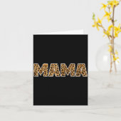 Mama Leopard Wort lustiger Muttertag Karte (Gelbe Blume)