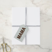 'Mama'-Leoparden-Design Soft Eucalyptus Mist Geschenkanhänger (Mit Garn)