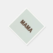 'Mama'-Leoparden-Design Soft Eukalyptus-Nebel Serviette (Ecke)