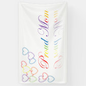 Mama LGBTQ+ / Stolz / Regenbogenherzen Banner (Vertikal)