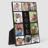 Mama Liebe 10 Fotocollage Schwarz Fotoplatte (Seite)