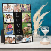 Mama Liebe 10 Fotocollage Schwarz Fotoplatte (Seite)