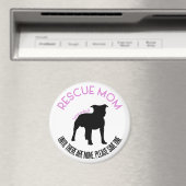 Mama "Liebe A Bull" Pit Bull Rescue Magnet (In Situ (Geschirrspüler))