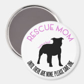 Mama "Liebe A Bull" Pit Bull Rescue Magnet (Vorderseite/Rückseite)