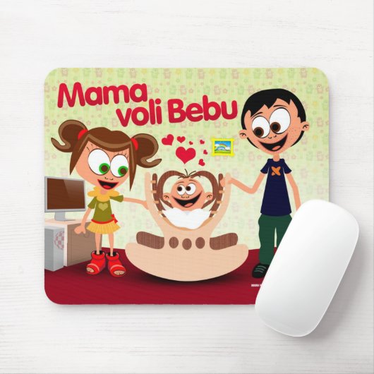 Mama-Liebe-Baby (Mutter Voli Bebu) MousePad 01 (Mit Mouse)