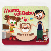 Mama-Liebe-Baby (Mutter Voli Bebu) MousePad 01 (Vorne)