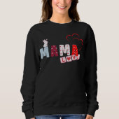 Mama Liebe Bunny Sweatshirt - Niedliches Herzpatch (Vorderseite)