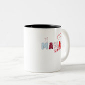 Mama Liebe Bunny Tasse - Niedliches Patchwork Herz (VorderseiteRechts)