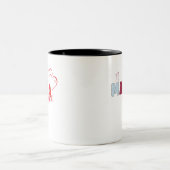 Mama Liebe Bunny Tasse - Niedliches Patchwork Herz (Mittel)