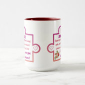 Mama - Liebe für das Ewigkeit Puzzle Stück Tasse (Zentrum)