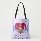 Mama Liebe Gelbe Labrador Vorlage Gesamtpaket Tasche (Vorderseite)