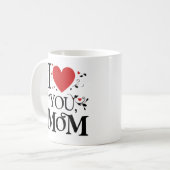 Mama Liebe Geschenk Kaffeetasse (Vorderseite Links)