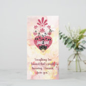 Mama Liebe Herz Blumenmotiv Muttertagsangebot Feiertagskarte (Stehend Vorderseite)