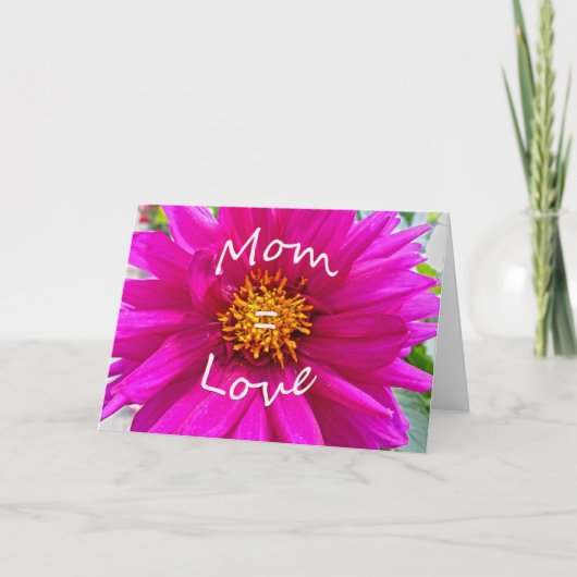 MAMA = LIEBE KARTE (Vorderseite)