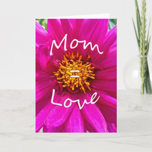 MAMA = LIEBE KARTE (Vorderseite)