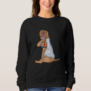 Mama Liebe Mama Tattoo Dogue De Bordeaux Dog Sweatshirt